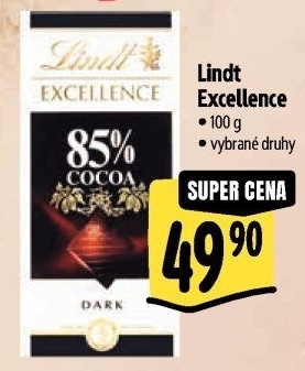 Čokoláda Excellence Lindt