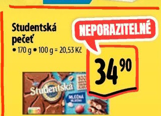 Čokoláda Studentská pečeť Orion