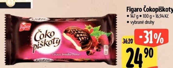 Čokopiškoty Figaro