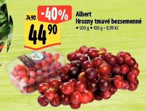 Hrozny tmavé bezsemenné Albert
