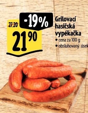 Klobása hasičská vypékačka