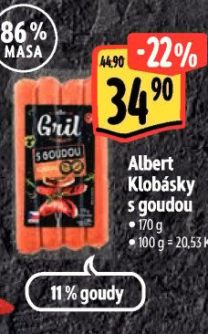Klobása s goudou Albert Gril