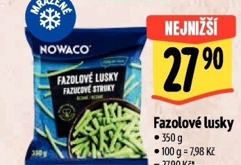 Lusky fazolové mražené Nowaco