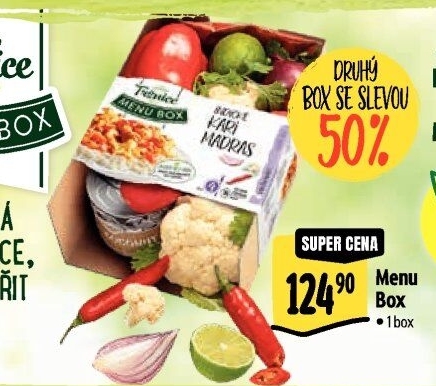 Menu box Indické kari Madras Albert