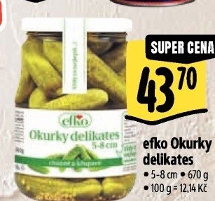 Okurky delikates Efko