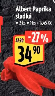 Paprika červená Albert