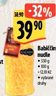 Polévkové nudle Babiččiny Druid