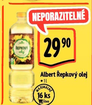 Řepkový olej Albert