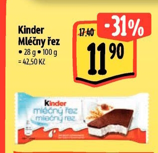 Řez mléčný Kinder