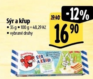 Sýr a křup Veselá kráva