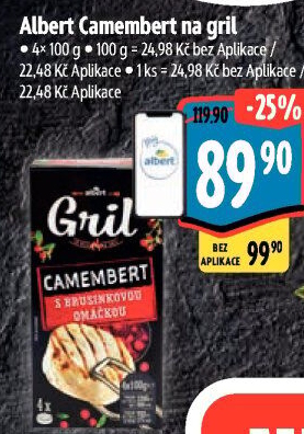 Sýr Camembert na gril Albert Gril