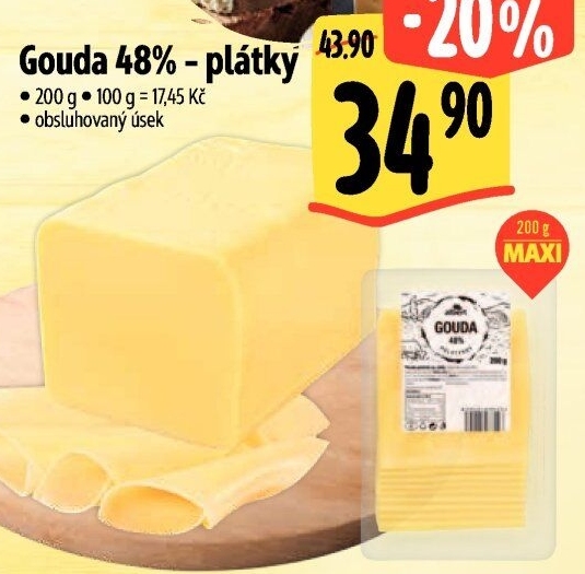 Sýr Gouda 48% Albert