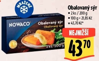 Sýr obalovaný mražený Nowaco