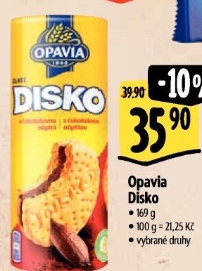 Zlaté sušenky Disko Opavia