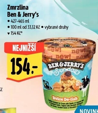 Zmrzlina v kelímku Ben&amp