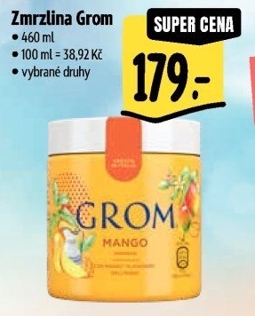 Zmrzlina v kelímku Grom