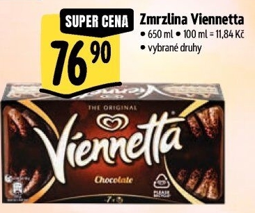 Zmrzlinová roláda Viennetta Algida