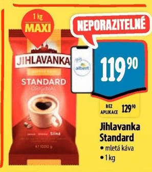 Mletá káva Standard Jihlavanka