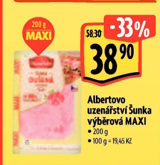 Šunka výběrová dušená Albertovo uzenářství