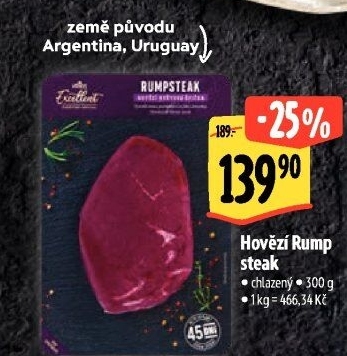 Hovězí steak Rump Albert Excellent