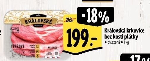 Královská vepřová krkovice bez kosti Premium Albert