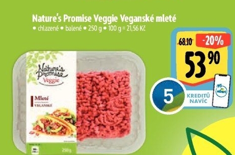 Mleté maso Veggie Nature'