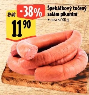 Salám špekáčkový pikantní točený