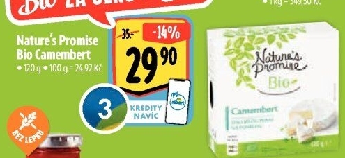 Sýr Camembert bio Nature'