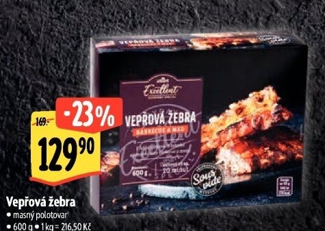 Vepřová žebra Sous vide Albert Excellent