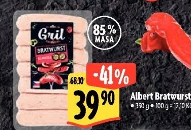 Grilovací klobása bratwurst Albert Gril