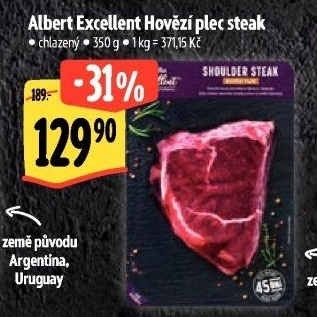 Hovězí plec steak Albert Excellent