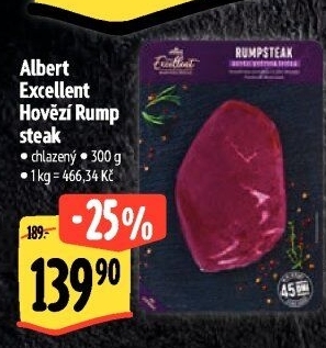Hovězí steak Rump Albert Excellent