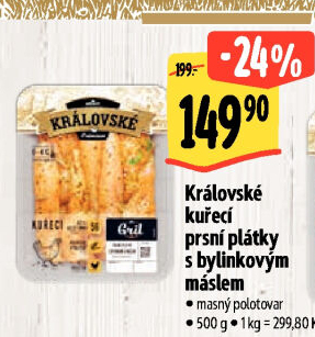 Královské kuřecí plátky marinované Albert Gril