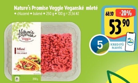 Mleté maso Veggie Nature'
