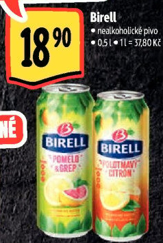 Nealkoholické pivo ochucené Birell