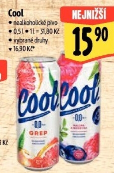 Nealkoholické pivo ochucené Staropramen Cool