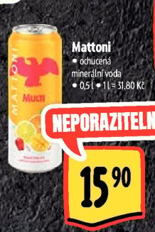 Ochucená voda Mattoni