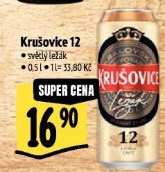 Pivo světlé Královský ležák 12° Krušovice