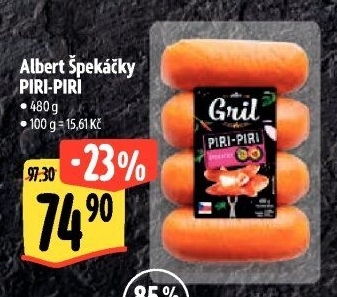 Špekáčky Piri-Piri Albert Gril