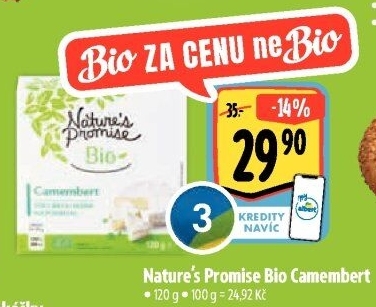 Sýr Camembert bio Nature'
