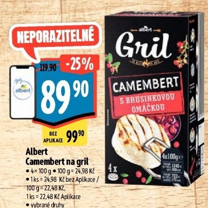 Sýr Camembert na gril Albert Gril