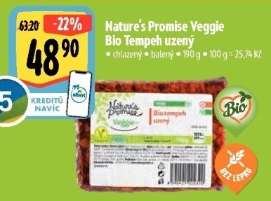 Tempeh uzený bio Veggie Nature'