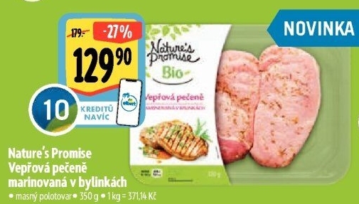 Vepřová pečeně marinovaná bio Nature'