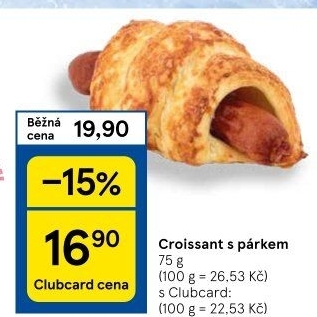 Croissant s párkem