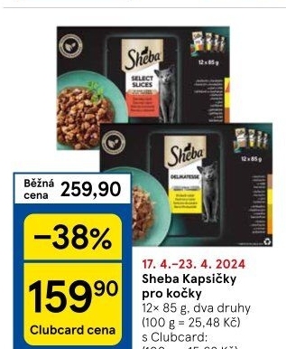 Kapsičky pro kočky Sheba