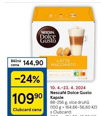 Kapsle Dolce Gusto Nescafé