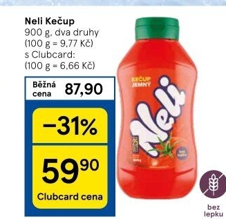Kečup bez lepku Neli