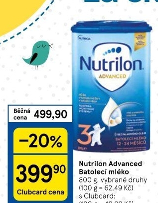 Kojenecká výživa Nutrilon Advanced