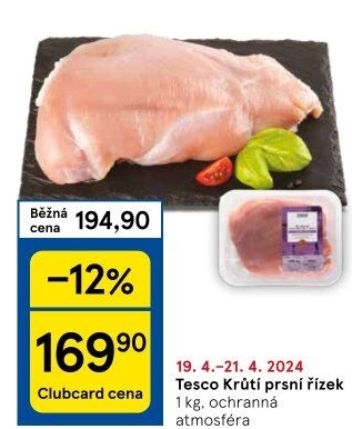 Krůtí prsní řízky Tesco