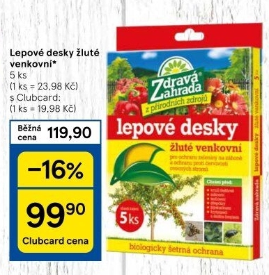 Lepové desky proti škůdcům Zdravá zahrada